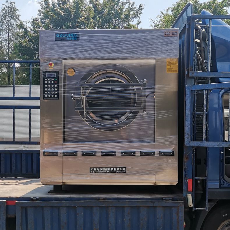 
		客户采购的2台100公斤洗衣机装车发货
		(图2)